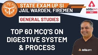 Top 60 MCQ's On Digestive System | GS for State Exam, UP SI, Jail Warden, Firemen Preparation