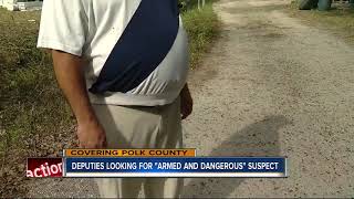 Polk deputies search for 'armed and dangerous' felon following armed robbery in Lakeland