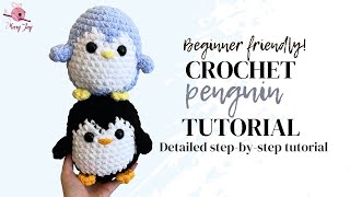 Step-by-Step Tutorial on How to Crochet a Penguin : Amigurumi Penguin Tutorial and Free Pattern