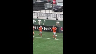 Austin Brummett puts one in the back of the net 🙌 Another good team goal from Dynamo 2!