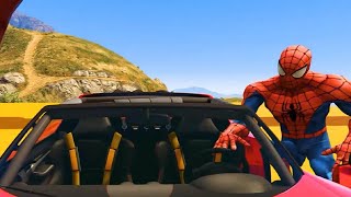 Hardcore Cars Racing On The Ramp With Superheroes Gameplay screenshot 2