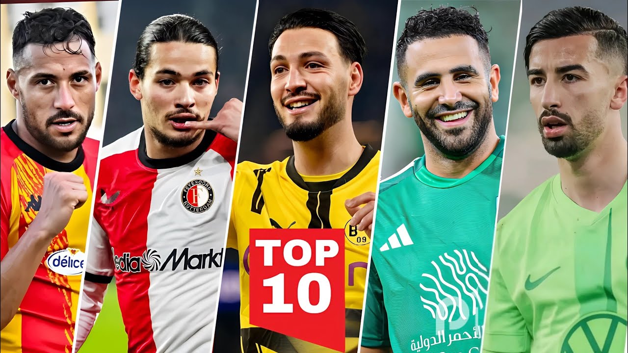 أجـــمل عشــرة أهــداف للمحترفــين الجزائريــين هــذا الموســم 2025 🔥 الأخيــر خرافـي  لمحـرز  ⚡