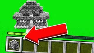 BUILDING A HOUSE IN MINECRAFT WITH 1 BLOCK! (1 JUMP = 1 BLOCK) w/ UnspeakableGaming