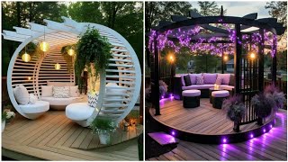 100 Modern Patio Design Ideas 2024 Home Backyard Garden Landscaping Ideas| Outdoor Seating furniture