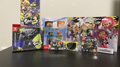 Unboxing New Splatoon 3 Game & Pro Controller & Amiibo And Preorder Bonuses (Nintendo switch)