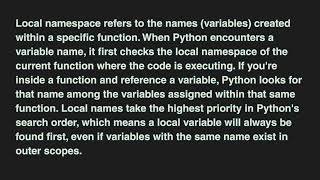 Learn about the LEGB rule in Python - From course I built 2 years ago #pythonprogramming