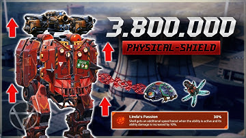 3,800,000 Physical Shield – Fortress SHELL Build w/ Scarabeus | War Robots Gameplay