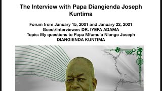 GREEN SOFA TALK PODCAST EP. 2 Part 1 | THE INTERVIEW OF PAPA DR. IYEFA WITH PAPA DIANGIENDA KUNTIMA