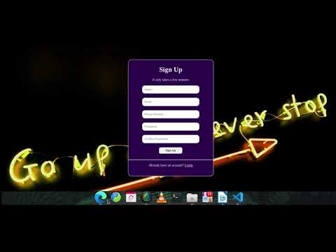Create Sign Up Form using HTML and CSS