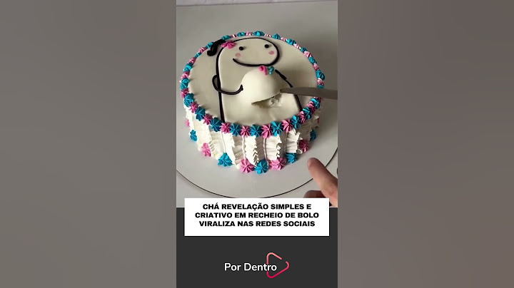 CHÁ REVELAÇÃO SIMPLES E CRIATIVO EM RECHEIO DE BOLO VIRALIZA NAS REDES SOCIAIS