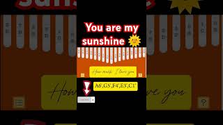 YOU ARE MY SUNSHINE - Christina Perri | #basickalimbamelodies #cover #tabs #highlights #foryou