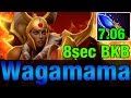 Wagamama Plays Legion Commander With Aghanim&#39;s - 8 sec BKB - META 7.06 Dota 2