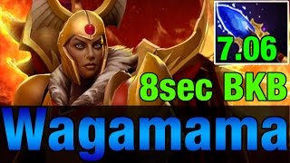 Wagamama Plays Legion Commander With Aghanim&#39;s - 8 sec BKB - META 7.06 Dota 2