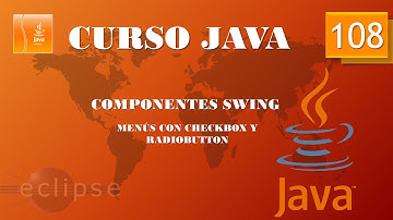 Curso Java  Componentes Swing. Menús con CheckBox y RadioButton. Vídeo 108