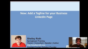 How to Add a TagLine on LinkedIn Biz Page