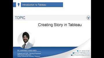 Story in Tableau - Step by Step demonstration with data set