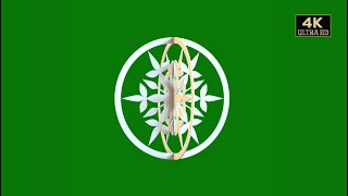 snowflakes green screen animation video