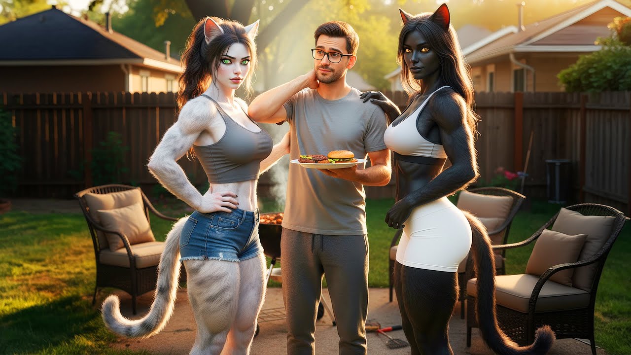 My Cat-Girl Neighbor And Her Mom Keeps Fighting Over Me