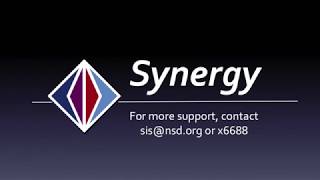 Synergy  Print Progress Reports for Advisory