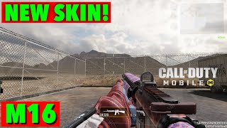 New M16 Skin Gameplay In Call Of Duty Mobile
