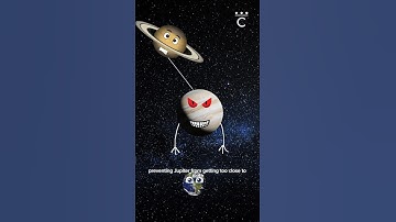 HOW SATURN’S GRAVITY SAVES US FROM JUPITER✨😱🌌 #SHORTS