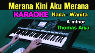 BUNGA - Thomas Arya | KARAOKE || Nada Wanita Cewek  || Lagu Lawas
