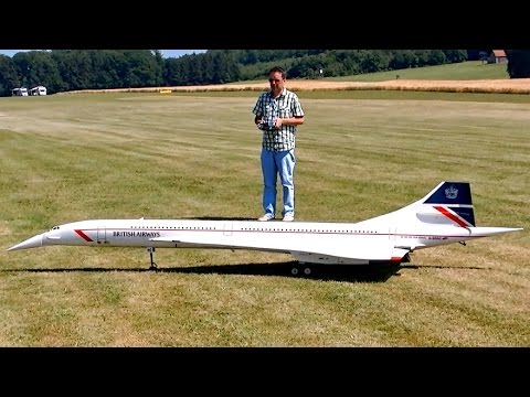 rc concorde turbine model jet