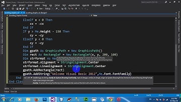 How To Make Scrolling Graphics Effect In VB NET 2012