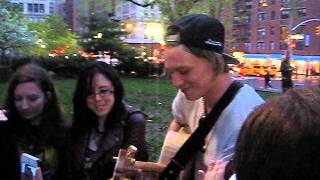 Jamie Campbell Bower - Hold on to what you believe - New York, Union Square Park