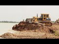 Amazing Activity Bulldozer Pushing Dirt Filling Land & Dump Truck unloading Dirt