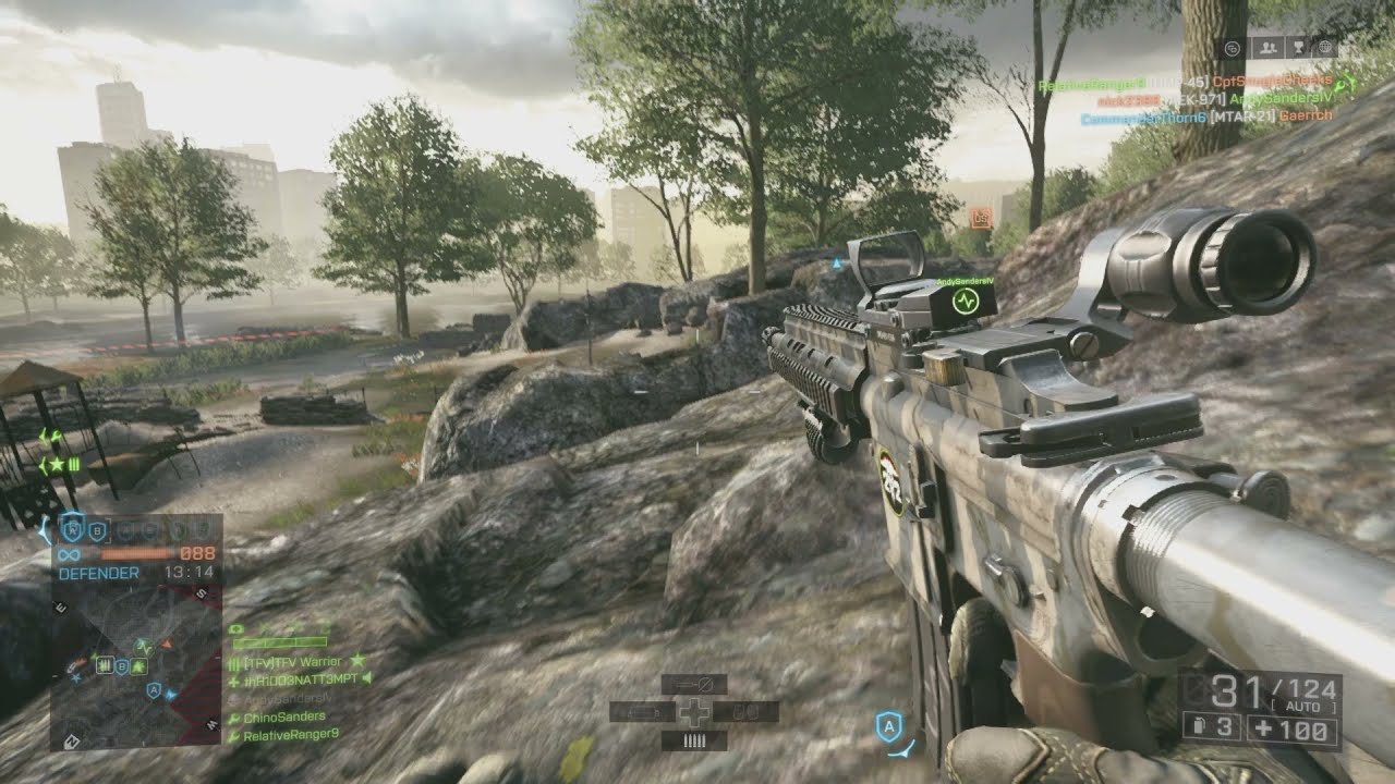 BF4 Rush Defense Gameplay, Operation Metro 23;7 K/D on Xbox One X; Uncut Gameplay