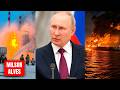 ÚLTIMAS: Porto russo evacuado após INCÊNDIO - Putin ameaça país da OTAN