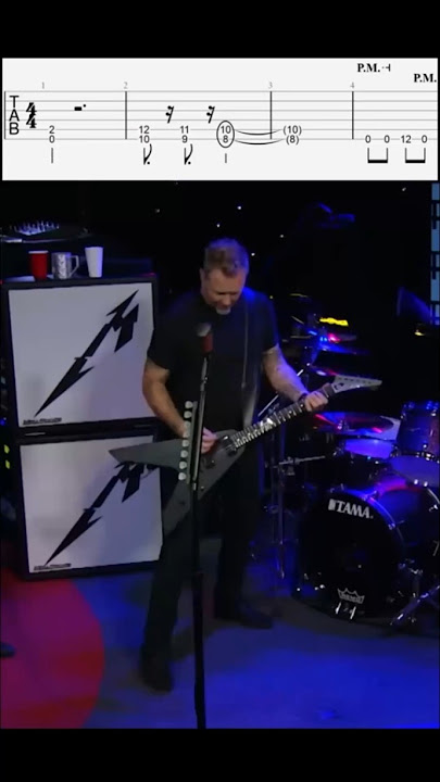 Metallica - Master of Puppets - Guitar lesson with TAB - Tutorial