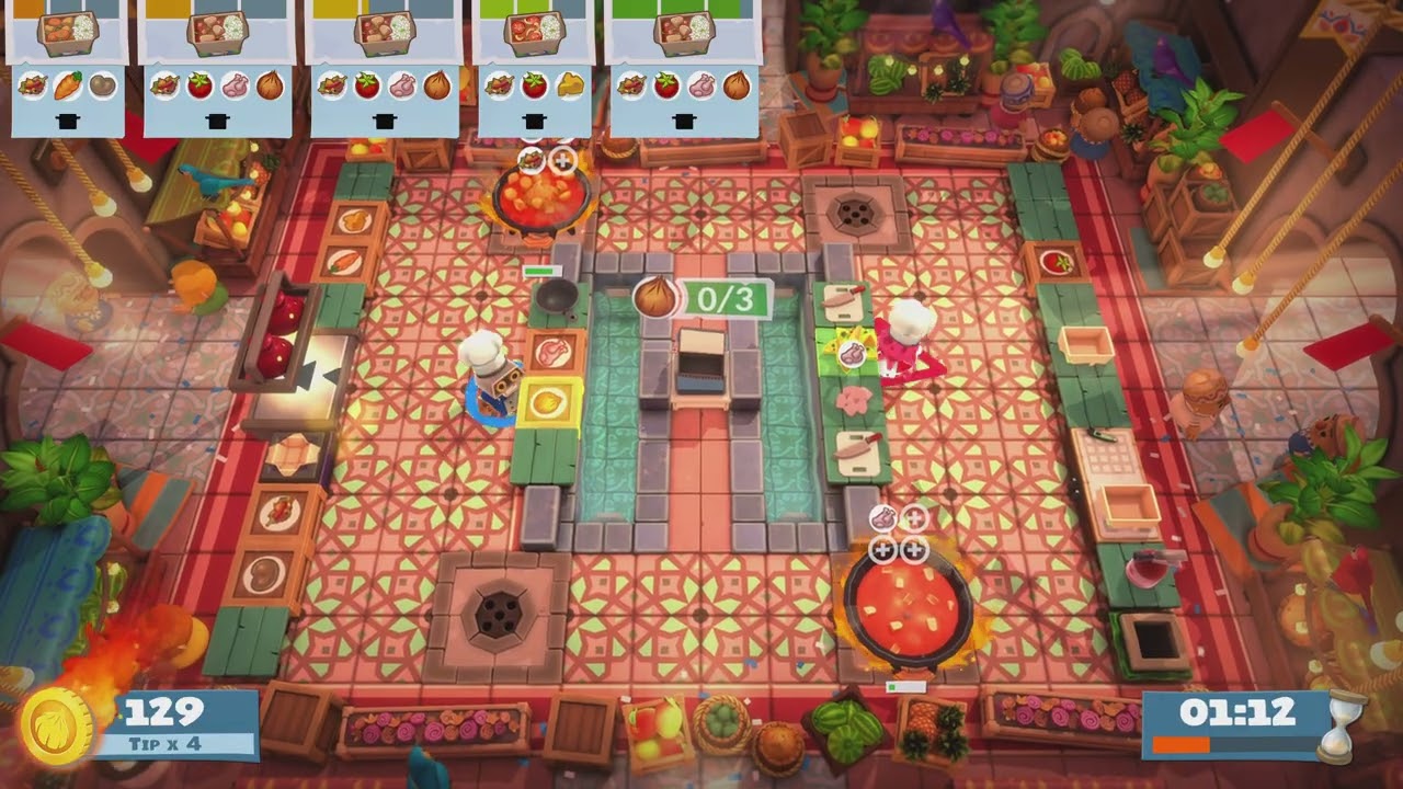 Overcooked! Extra Timmings - The World Food Festival | Level 3-2