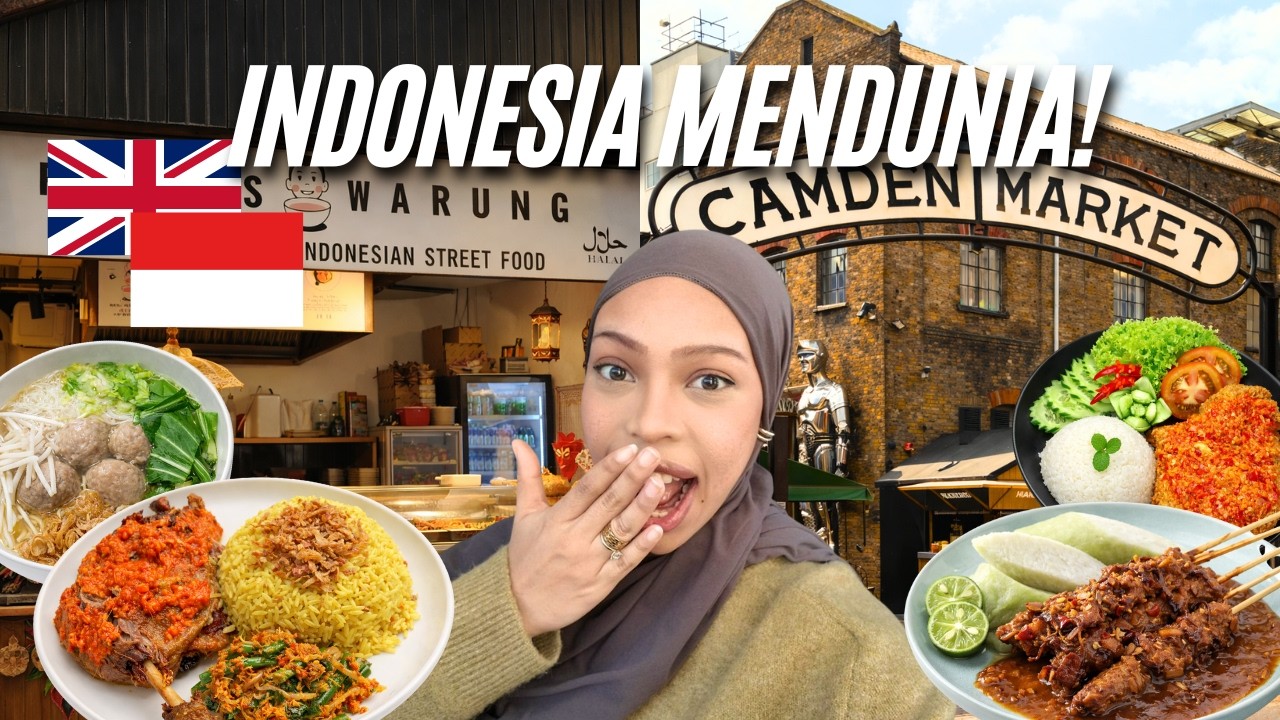 EKSPLOR PASAR VIRAL DI CAMDEN, LONDON - BULE SUKA MAKANAN INDONESIA!