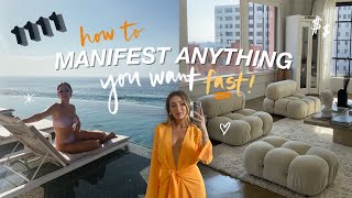 how to manifest ANYTHING you want FAST (3 techniques I&#39;m loving)