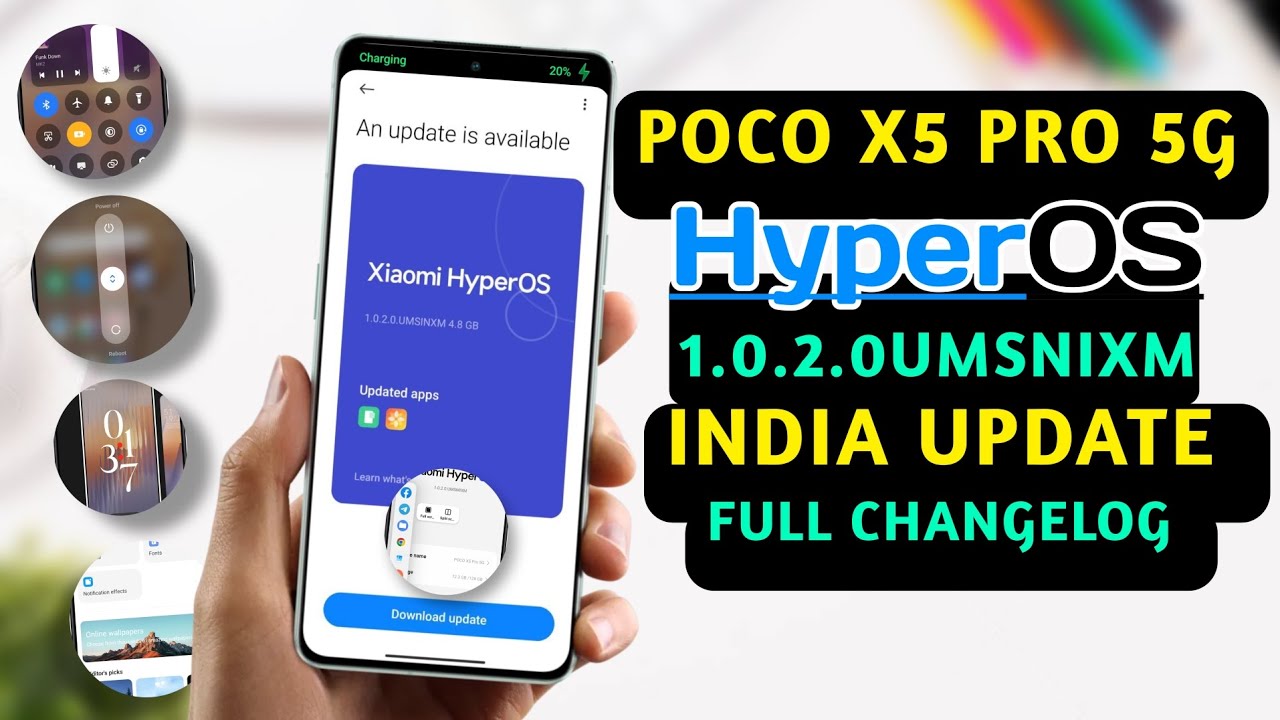 Official 🇮🇳 OTA HyperOs+ Android 14 Poco X5 Pro 5G Full Features