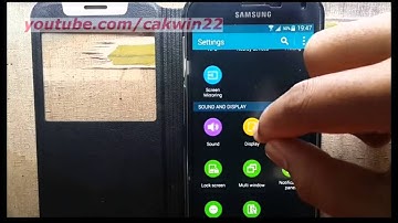 Samsung Galaxy S5 : How to change font style display (Android Phone)