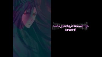 panning, twixtor, & timewarp rgb tutorial || paid videostar