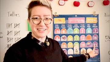 Teacher ASMR | Counting Days of School on the Calendar