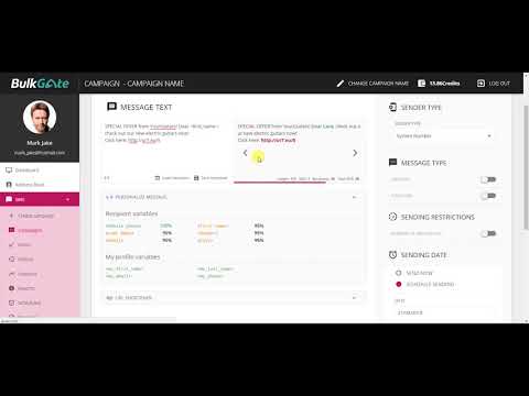 Campaign personalization | BulkGate SMS Gateway