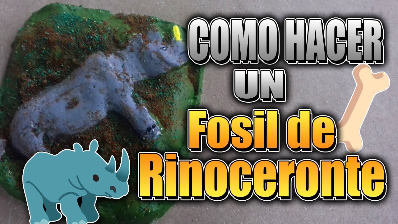 Como Hacer Un Fósil De Un Rinoceronte - YouTube