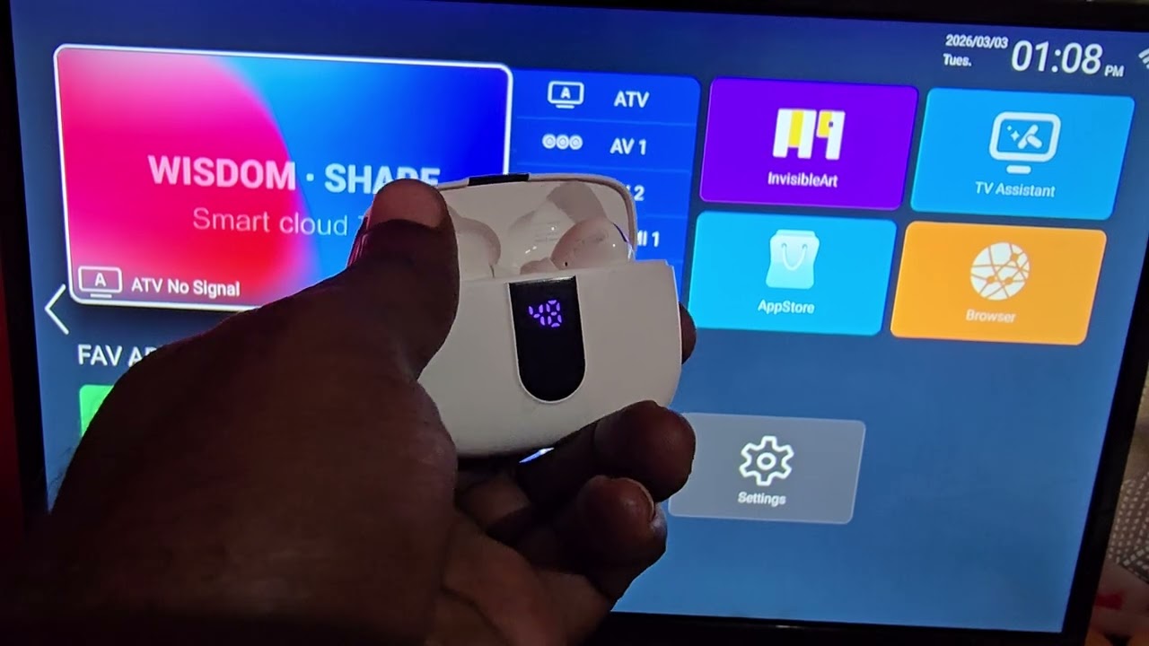 Connect Tagry X08 Wireless earbuds to JSW Smart Tv - YouTube