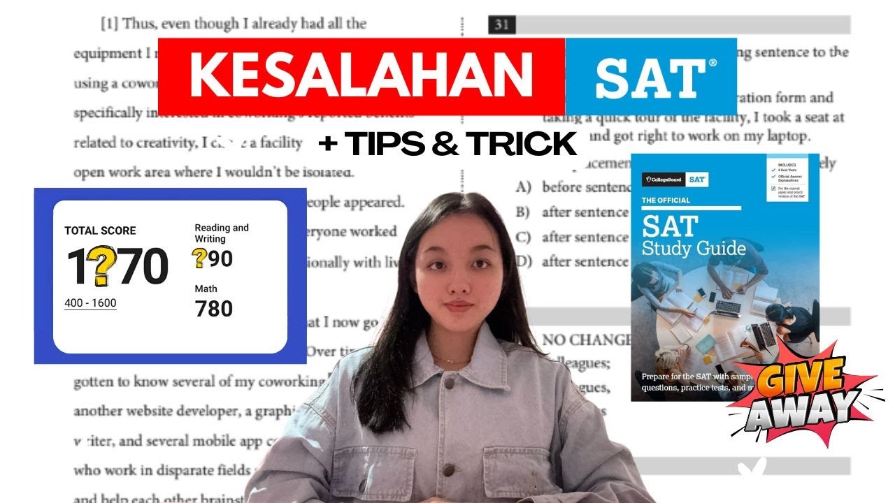 SAT + GIVEAWAY 📚🎁 | tips & trick, kesalahan, sumber belajar, dll