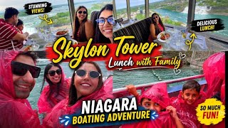 🌊 Niagara Falls Adventure + skylon Tower Lunch 🍽️✨ | Family Fun Day in Canada 🇨🇦#Vacation #vloglife