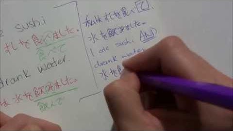 ~ Te Form - Linking Verbs [Japanese]