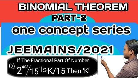 //How to Find Fractional Part of a number in Binomial Theorem// # class 11&12 # Jeemains #ndamaths