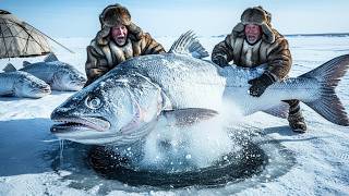 3,000 kg Ice Fishing Feast at −71°C | Feeding an Entire Yakutia Village in Extreme Winter