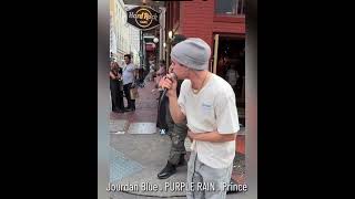 busking in New Orleans . Jourdan Blue #live Purple Rain(Prince) #song #cover #singing #trending ♥️