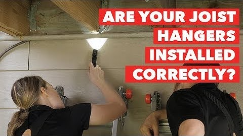 How to check for proper joist hanger installation